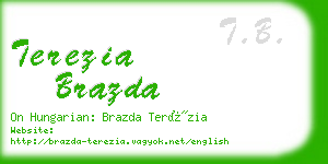 terezia brazda business card